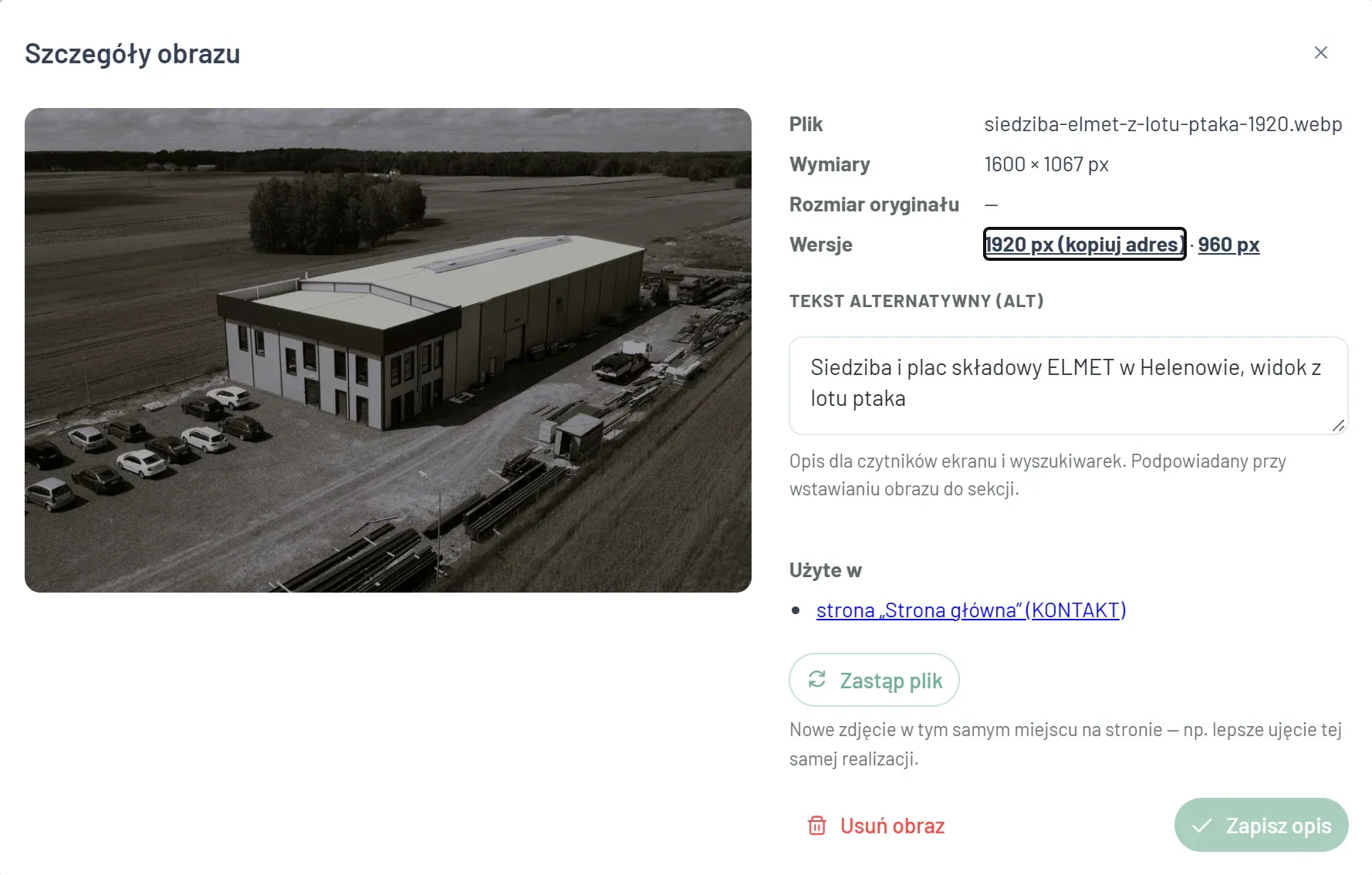 Szczegóły zdjęcia w bibliotece mediów inko_cms: opis alternatywny, wersje rozmiarów, lista miejsc użycia